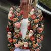 Women's Fashion Christmas Print Long Sleeve Knitted Cardigan Button Jacket