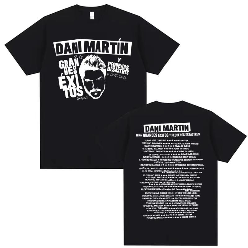 Dani Martin Ptos Anos Graphic T-shirts Men Women Fashion Classic Trend Tee Shirt Man High Quality Oversized Cotton T Shirts