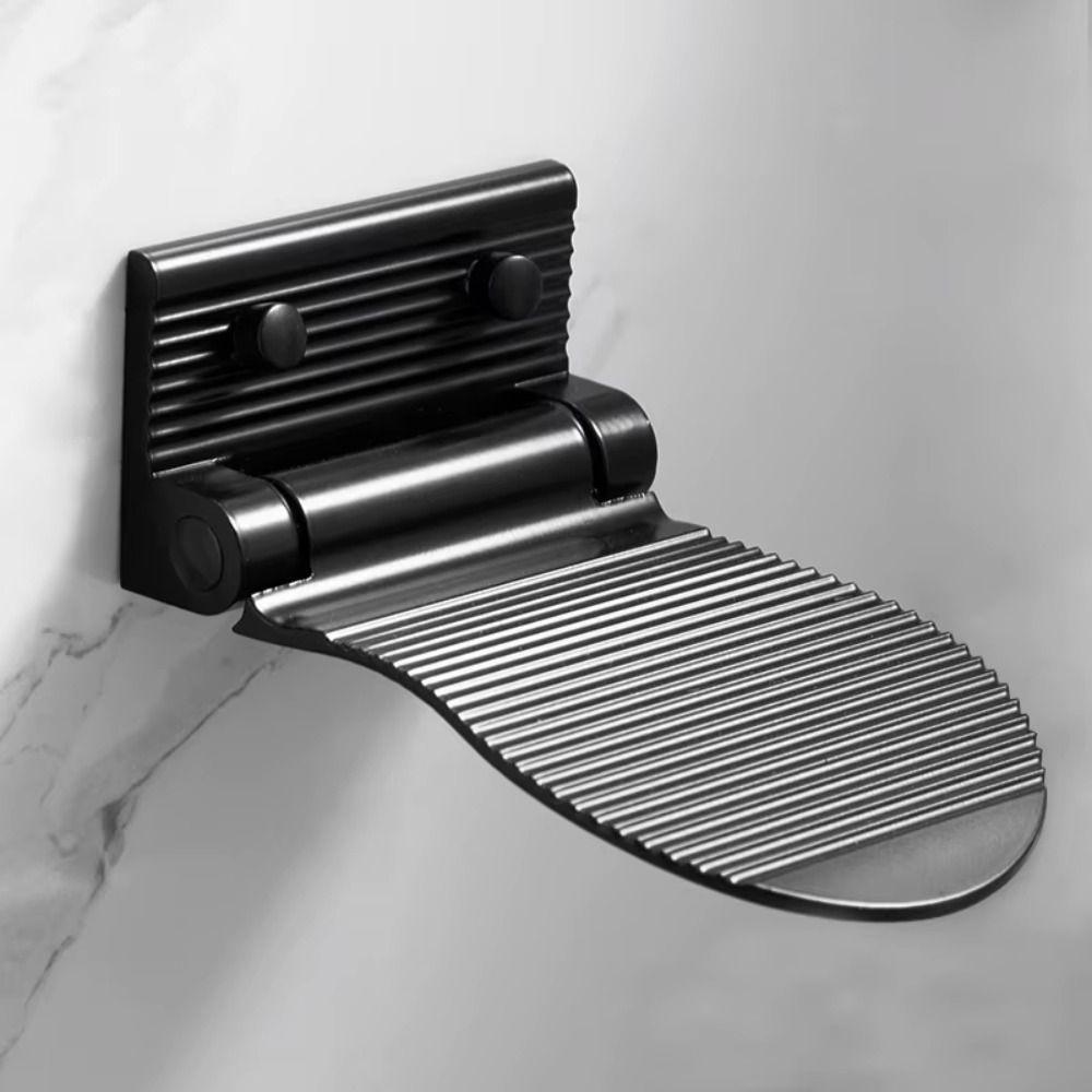 Aluminum Zinc Zinc Alloy Bathroom Pedals Foldable Bathroom Footrest Shower Footstool Pregnant Women