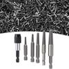Hexagonal Handle Broken Head Screw Extractor Black Quick Release Electric Hexagonal Broken Thread Removal Tool Set