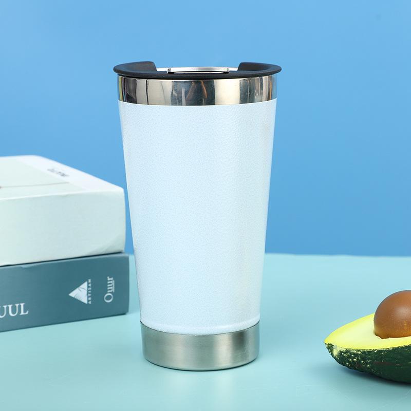 304 Stainless Steel Beer Mug with Bottle Opener Double-layer Vacuum Insulated Coffee Traveling Mug Car Mug