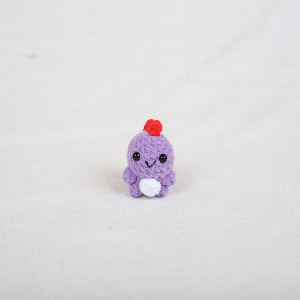 Animal Doll Crochet Keychains Handmaking Knitting Keyring Small Dinosaur Pendant  Backpack