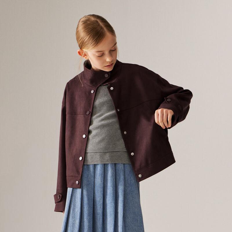 Детский вязаный свитер ELLE KIDS для девочек, имитация двойки, с круглым вырезом