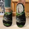 Повседневная хлопковая обувь - Милые мультяшные домашние тапочки для мужчин и женщин