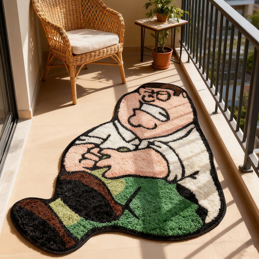 Creative Cartoon Carpet, Children's Room Decoration, Soft and Comfortable Living Room and Bedroom Mat, Home Decoration