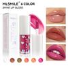 MLSMILE 6-цветный перламутровый блеск для губ: Стойкая, Увлажняющая, Легко наносимая Жидкая помада для Рождества.