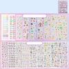 16 листов Милый K-pop Декоративный Стикер-книга 1000+ Материалов для DIY Мультяшные Стикеры для Скрапбукинга Стикеры из ПЭТ Материала Декор Стикерами