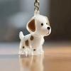 Yousheng Dog Hair Collector Keychain Dog Shape Charm Keychain Memorial Storage Box Transparent Pet Fur Keepsake Capsule Memorial Gift for Pet Lovers