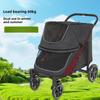 "Spacious Outdoor Pet Stroller for Medium and Large Disabled Dogs and Cats"