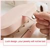Fashion Makeup Organizers Women Travel Necklace Earrings Rings Collection Book Jewelry Display Box Wholesale Accessories Case