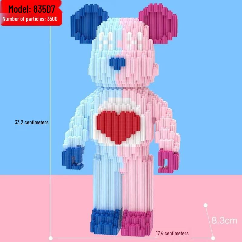 Совместимый Lego для девочек: Серия конструкторов «Злой Медведь» - Образовательные микро-конструкторы, соединяющиеся игрушки и подарки