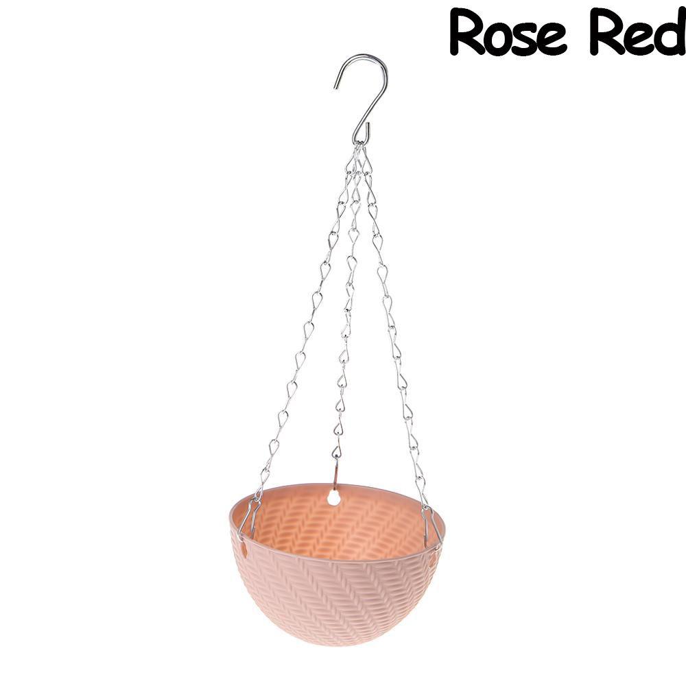 Plant Garden Decoration Bracketplant Rattan Pattern Chains Flowerpot Flower Pots Hanging Basket
