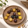 Wood Carving Chinese Fu Character Hui Pattern Loose Beads Bracelet - DIY Wenwan Accessories
