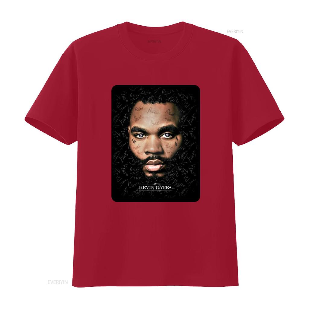 Hip Hop Rapper Kevin Gates Streetwear Print Casual T Shirt vintage Washed Slightly Top For Everyday Wear Comfortable