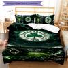 3pcs Panathinaikos FC pattern bedding set duvet cover set includes duvet cover &pillowcases,perfect all season bedroom decoration&gift