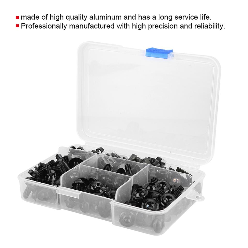 177pcs Motorcycle Screws Clip Fairing Bolt Universal M5 M6 Fit for Honda Sportbikes