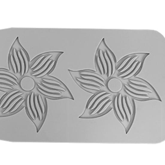 Силиконовая форма для шоколада «Рождественская снежинка» для украшения торта, коврики для отпечатков помадки, формы для выпечки