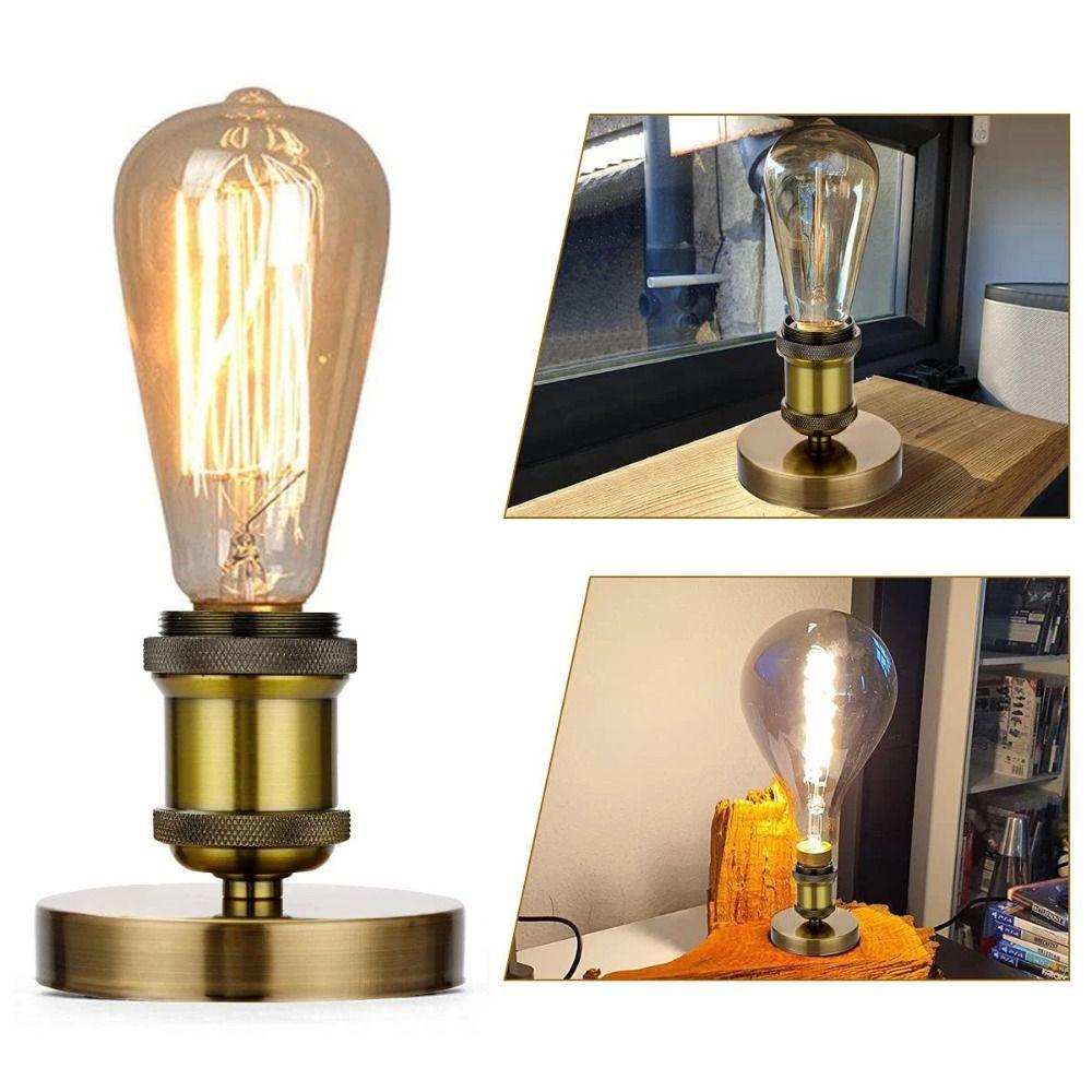 E27 Lamp Socket Vintage Lamp Holder Retro Bulb Base Ceiling Screw Light