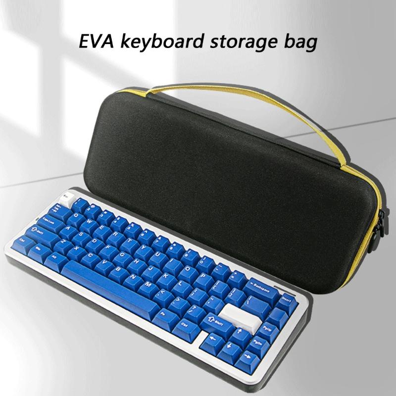 Heavy Duty Travel Dustproof Case Shockproof Portable Storage Bag Replacement for 68 Keys Mechanical Keyboards Accessories