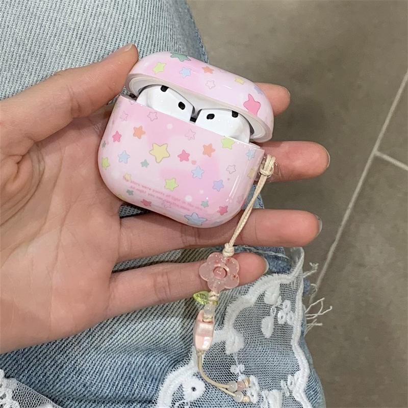 ins smudged colored stars AirPods 1 generation protective case for the second generation 1 generation pro1 apple bluetooth headset case