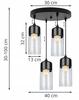 Ceiling hanging lamp, glass lampshade, LED