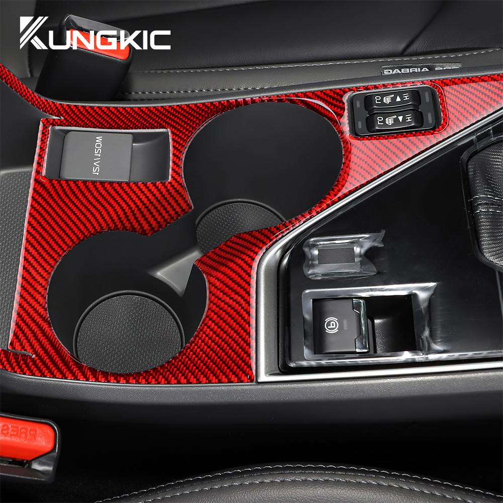 Наклейка из настоящего мягкого углеродного волокна для Subaru Crosstrek 2025 для Impreza 2025 Накладка на панель управления чашкой RHD LHD Внутренняя отделка