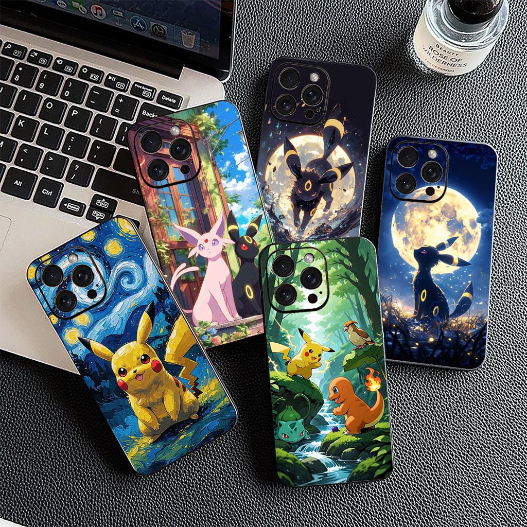 Cover for Xiaomi Poco C75 C65 C85 X7 X6 M8 F7 F8 Ultra F6 Pro Casing Phone Case Espeons P-Pokemons Umbreons P-Pikachus