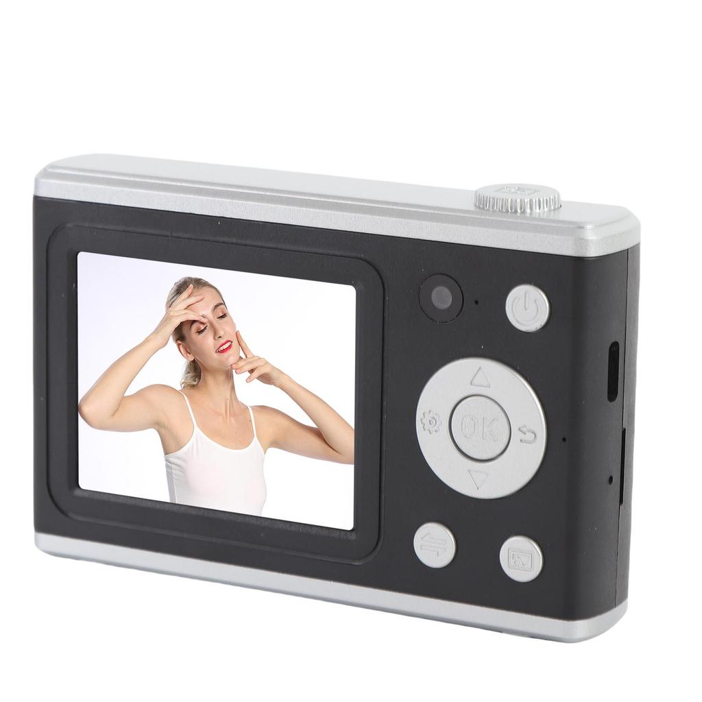 Digital Camera for Photography 64MP 1080P HD Dual Lens Travel Camera with LED Fill Light Selfie Mirror for Beginner