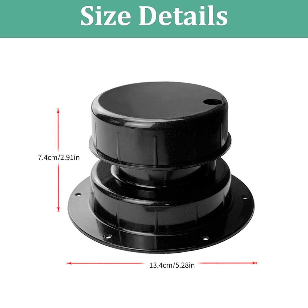 ABS Roof Vent Cover for Motorhomes Dusts Proof Ventilation Solution Universal Sewer Vent Caps with Easy Installation