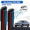 Front Wiper Accessorie New Upgraded Double Rubber Car Wipers for Acura TSX ZDX 2004-2014 Front Wipers Blades Brushes 2014 2013