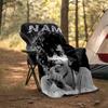 Personalized Custom Name Blanket - Prince Purple Rain Print Design,Blanket for Sofa,Bed,Travel,Camping - Soft and Warm, Great Gift