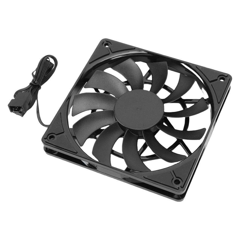 120mm CPU Fan Case Cooling Fan Low Noise 2500RPM Reverse Blade 4pin PWM Computer Fan Double Bearing Support Daisy Chain