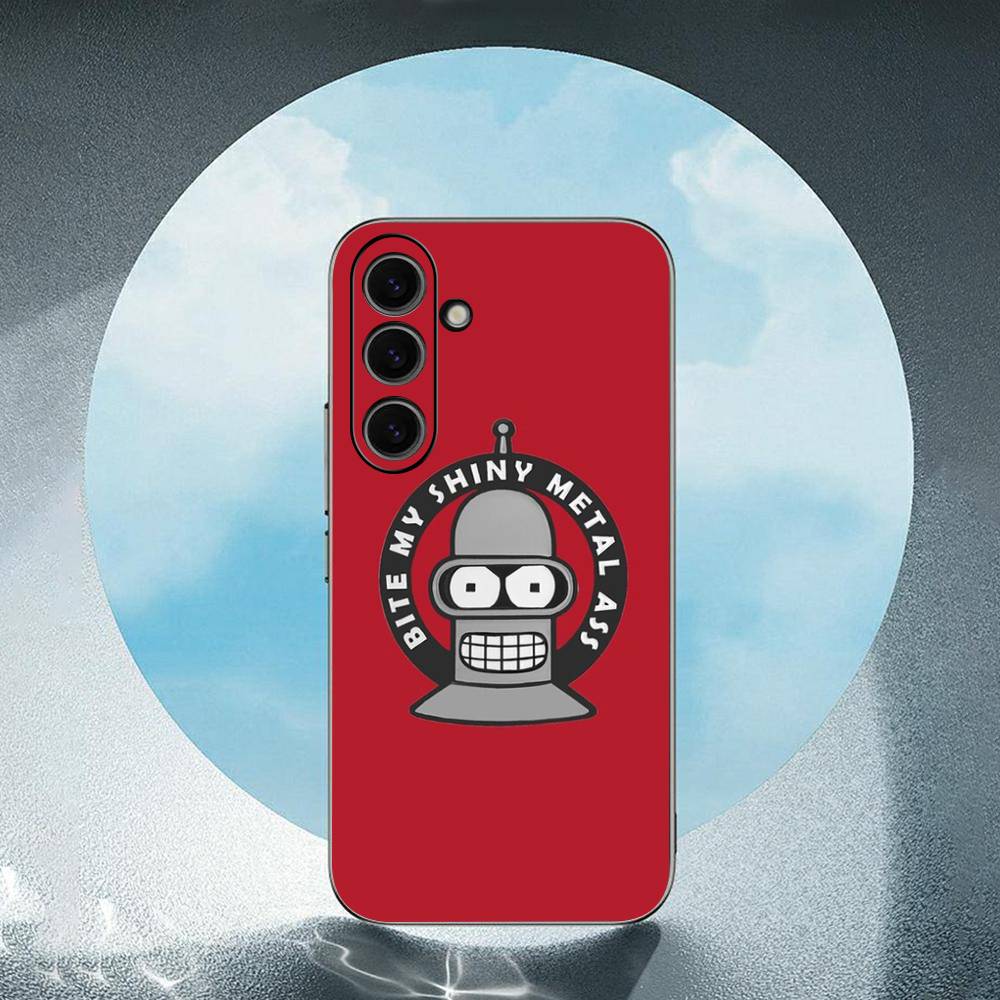 Милый Futuramas Для ребенка Для Samsung Galaxy S25 S24 S23 Ultra S22 S21 Plus S20 Черный Мягкий Силиконовый Защитный Чехол