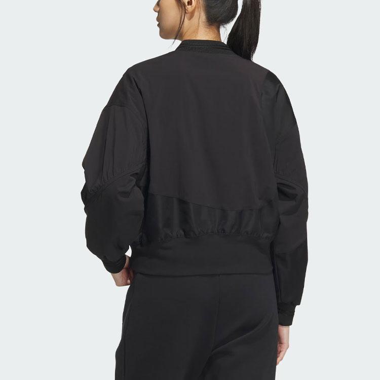 adidas FW23 Новогодний бомбер с логотипом дракона и вышивкой, женская верхняя одежда, черный IM8872