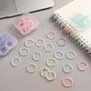 100Pcs Colorful Binder Rings 15mm Detachable Binder Rings Book Rings for Index Card Loose Leaf Notebook Binder Journal