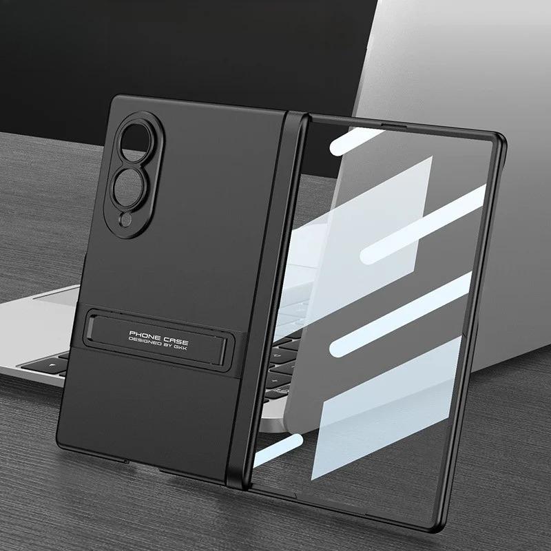 Чехлы для Z Fold8 Полная защита корпуса Встроенная защита экрана Ультратонкий чехол для Samsung Galaxy Z Fold 8 Матовое покрытие PC Armor с ощущением кожи