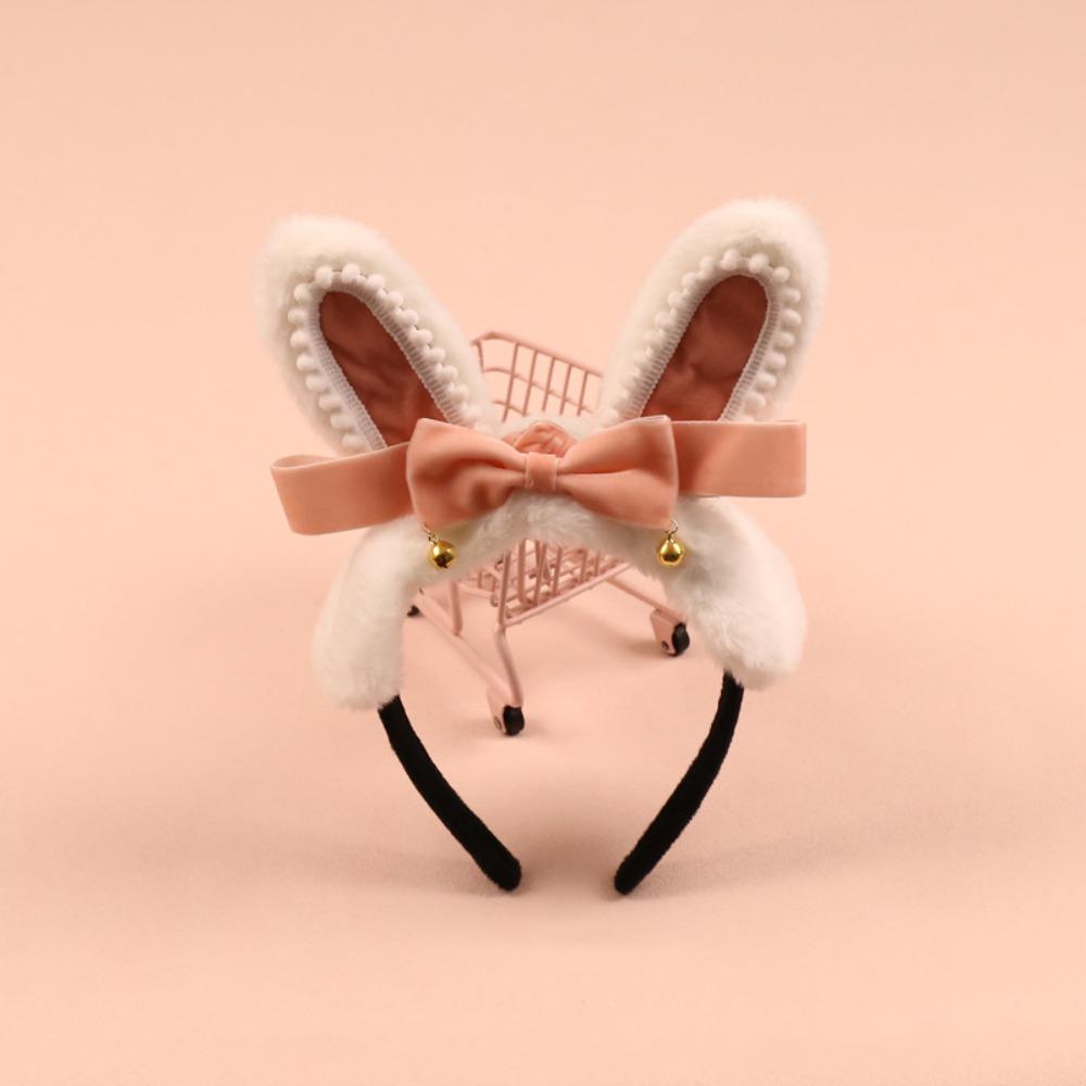 Кавайная Лолита Повязка на голову Мягкие Ушки Кролика Аниме Косплей Аксессуары Милые Ушки Зайца Головной убор Аниме Конвенции