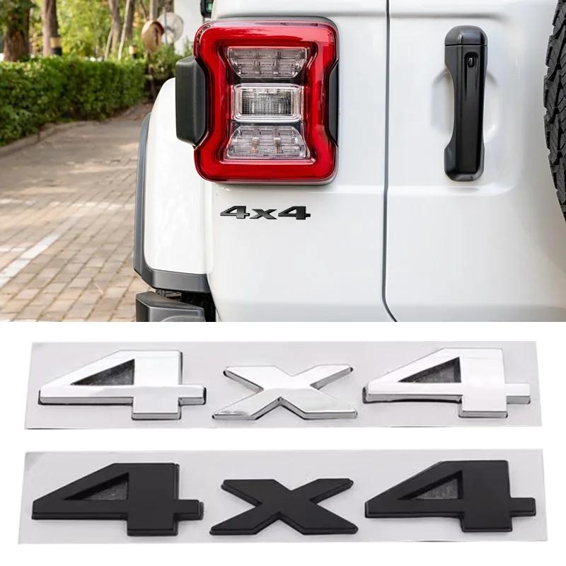 3D Metal Car Trunk Badge Stickers For Jeep 4X4 Letters Emblem Logo Grand Cherokee Overland Compass Wrangler Accessories xs1
