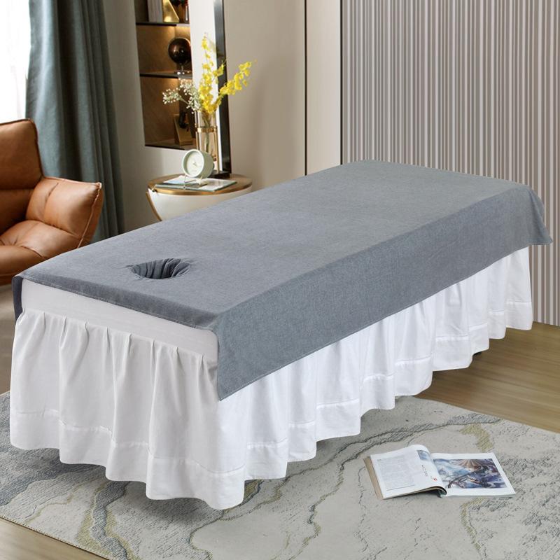 Durable Washable Massage Bed Sheet with Hole, Ideal for Tuina and Beauty Salons
