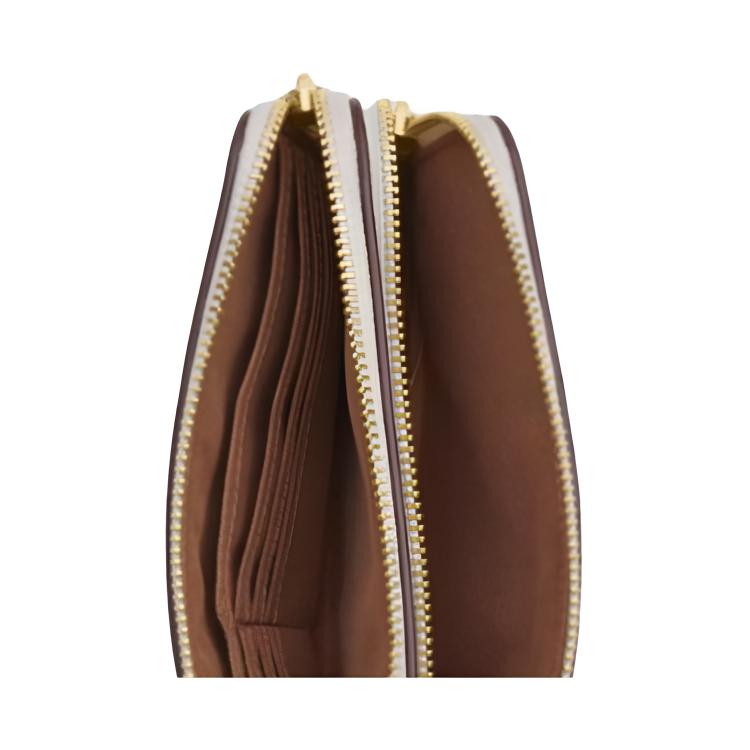 Новый кошелек COACH Signature из канвы с покрытием и кожи, маленький женский, розово-белый CX161-IMXDM