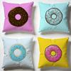 Glazed Donut Cushion Cover Soft Pillow Cases for Home Bedroom Living Room Sofa