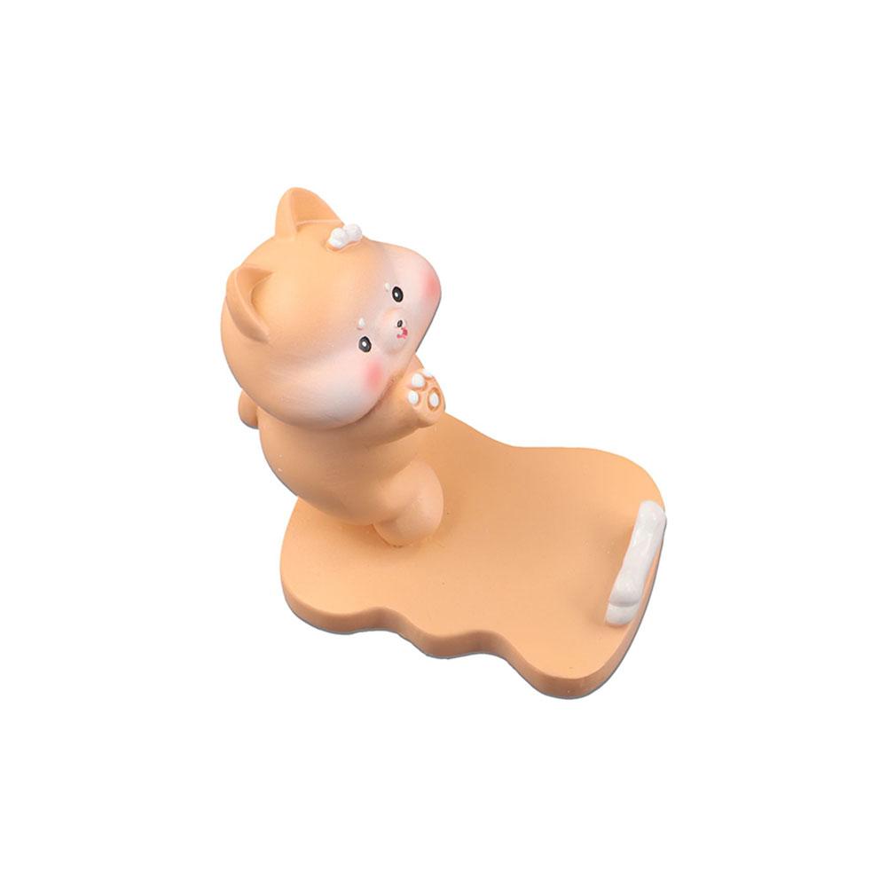 Домашний декор Милые фигурки котят Миниатюры Kawaii Декоративные украшения Настольный кронштейн для мобильного телефона Аксессуары для офисного стола