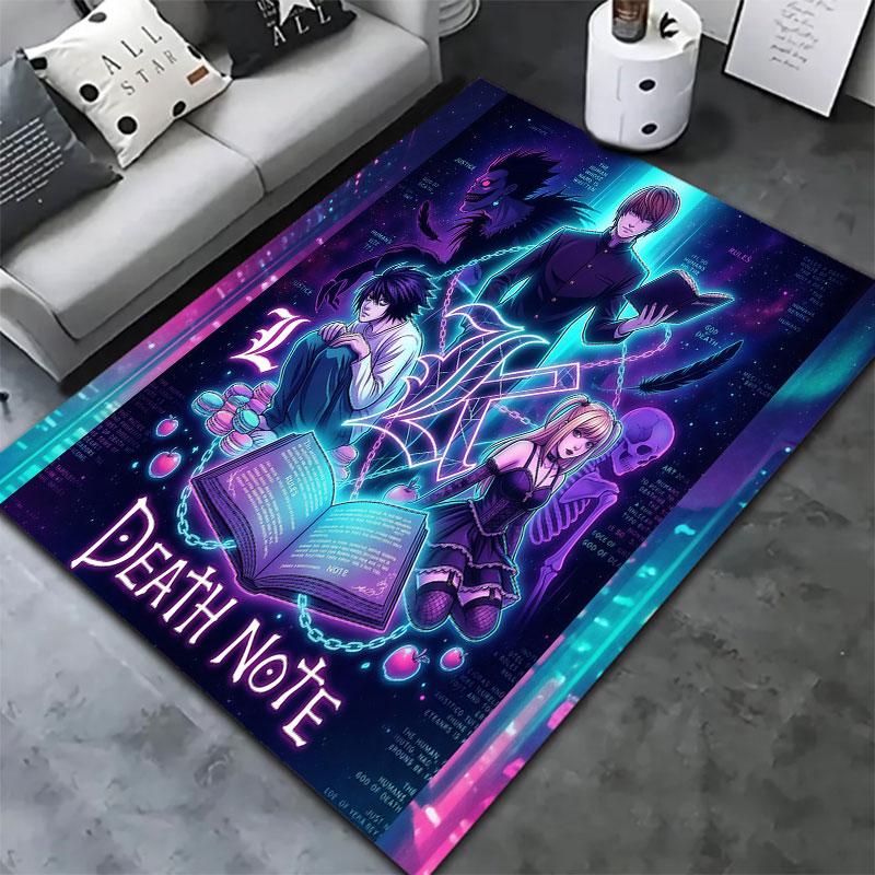 Death Note Carpet Rug For Living Room Bedroom Home Sofa Decoration Kids Play Nonslip Floor Mat