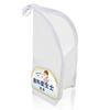 Toothbrush Case [Dental Hygienist Supervised] Freestanding, Water-Repellent, and Washable for Travel (White)