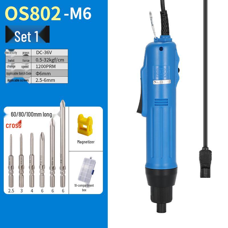 Электрическая отвертка Oushen 801800 с высококачественным мотором и прямой рукояткой для домашнего использования
