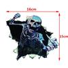 Водонепроницаемый светоотражающий 3D кузов автомобиля страшный череп украшение автомобиля наклейка наклейка
