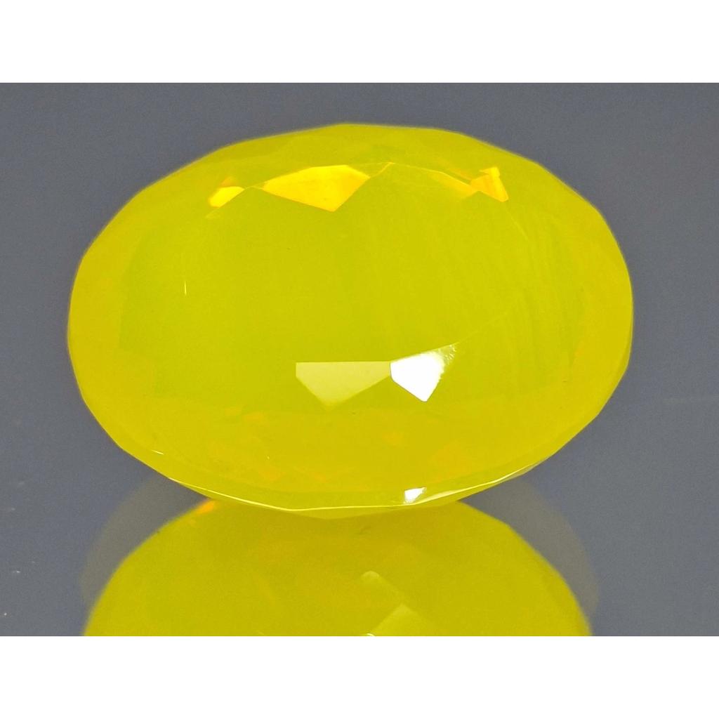 Certified Natural Neon Yellow Welo Opal Oval Cut 81-83 Ct Stunning Gemstone