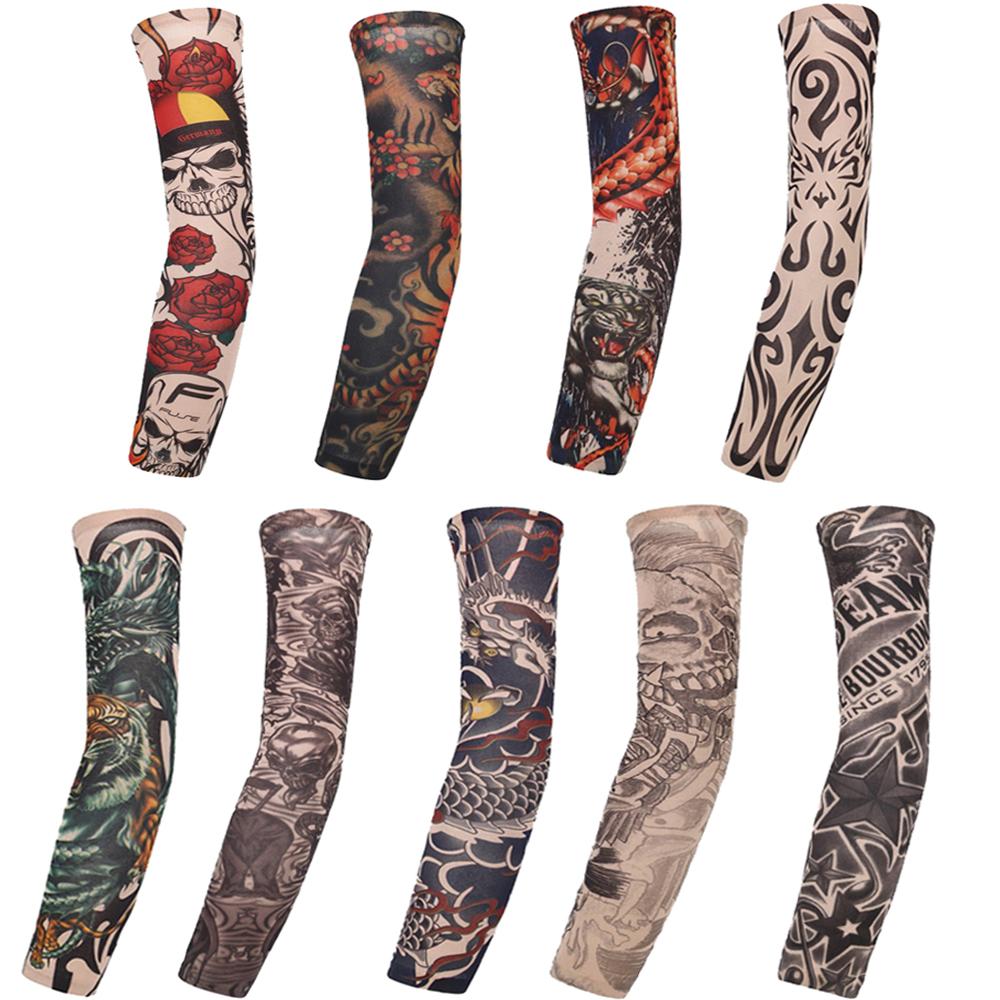 Protection Summer Cooling Basketball Sun Protection Flower Arm Sleeves Arm Cover Tattoo Arm Sleeves