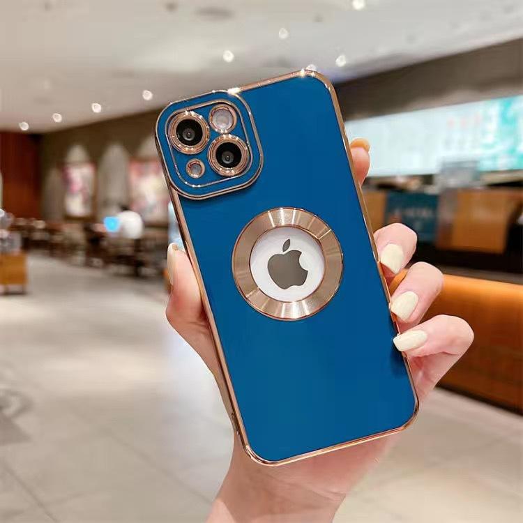 Роскошный модный мягкий чехол с покрытием для iPhone 15 14 13 12 11 Pro Max, силиконовый противоударный защитный чехол с гальваническим покрытием