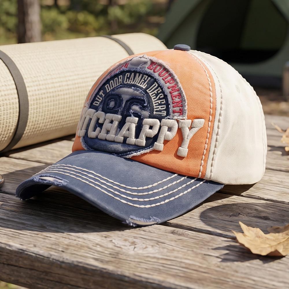 Vintage Trucker Hat for Men Women Denim Cowboy Baseball Cap Adjustable Dad Hat Casual Sports Cap Cotton Washed Distressed Dad Hat Unisex Hiking Cap